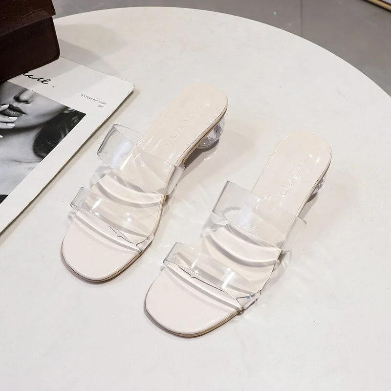  2022 Women Summer Sandals Luxury High Heels Designer Slippers Pumps Wedding Jelly Sexy Shoes
