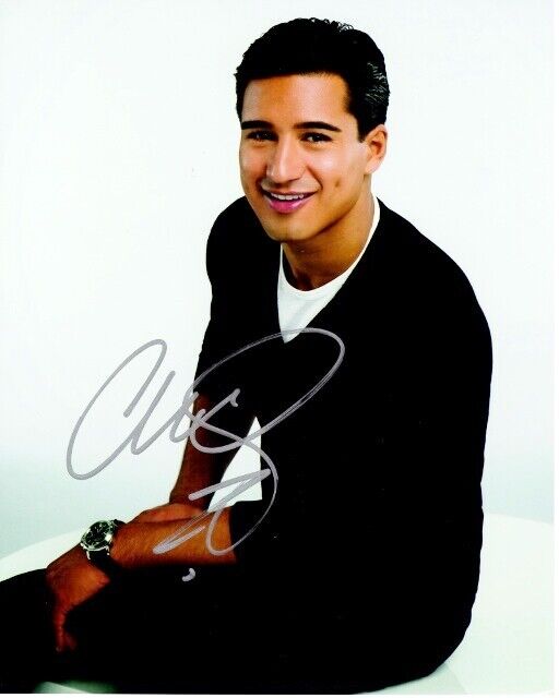 Mario Lopez Signed - Autographed Saved by the Bell 8x10 inch Photo Poster painting