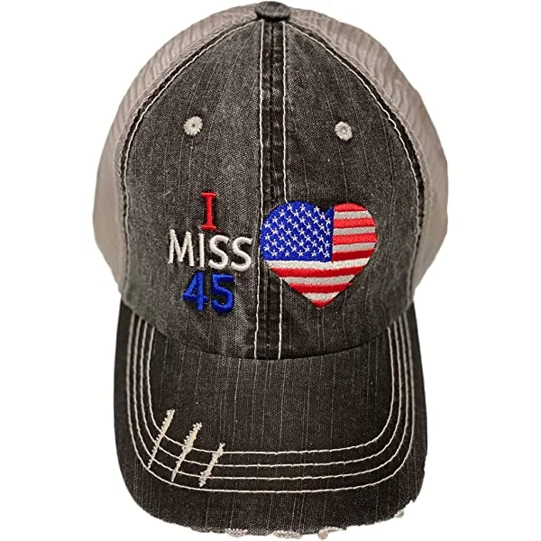 I Miss 45 Flag Baseball Vintage Hat