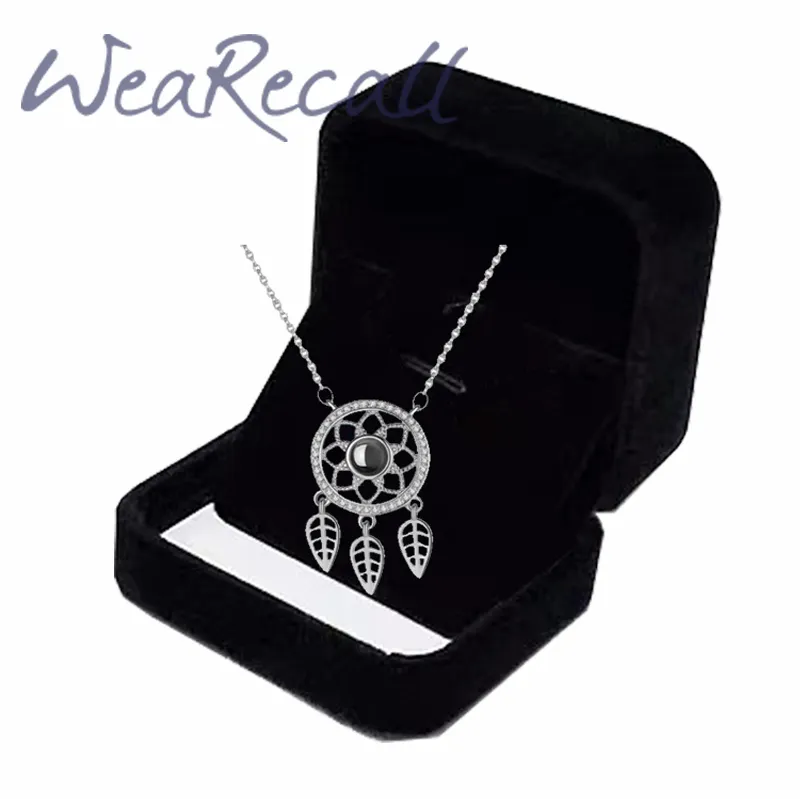 New Viral Dreamcatcher Projector Picture Custom Personalized Photo Necklace wetirmss