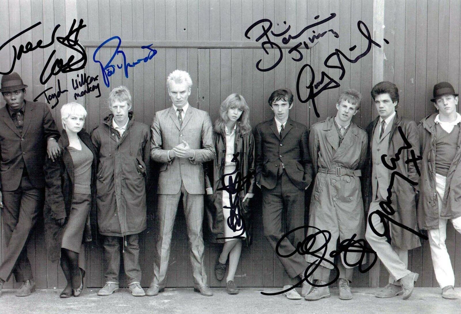 Cast SIGNED by 8 Quadrophenia Photo Poster painting 5 AFTAL COA TOYAH SHAIL DANIELS DAVIS ASH