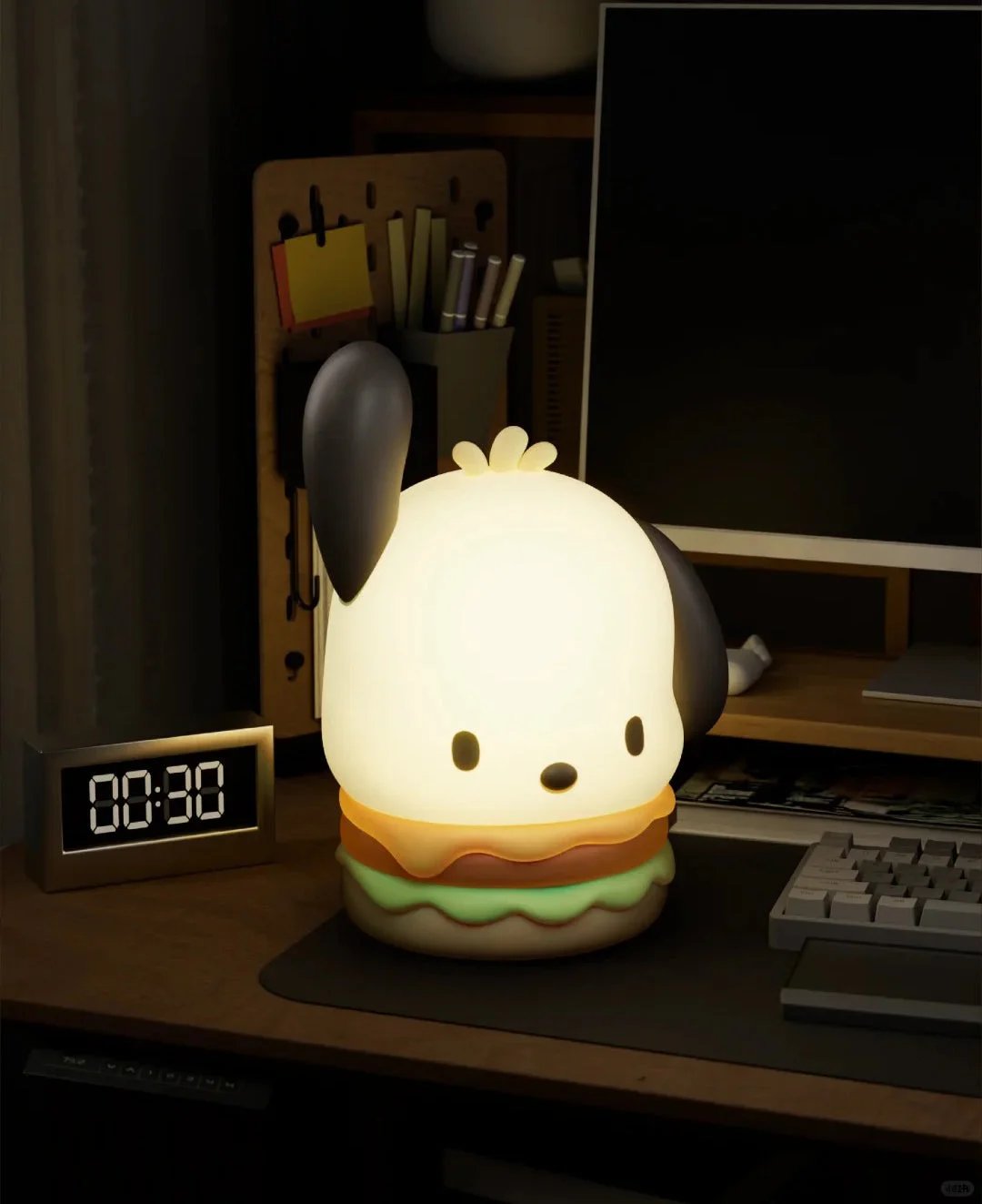 Pocha Hamburger Silicone Touch Lamp