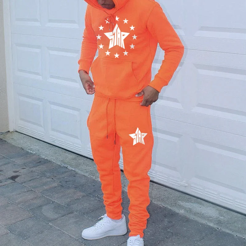 Star Street Drip Tracksuit Orange