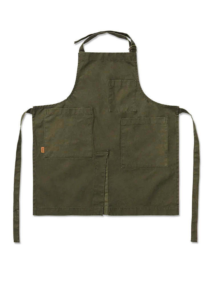 Bark Garden Apron - Olive