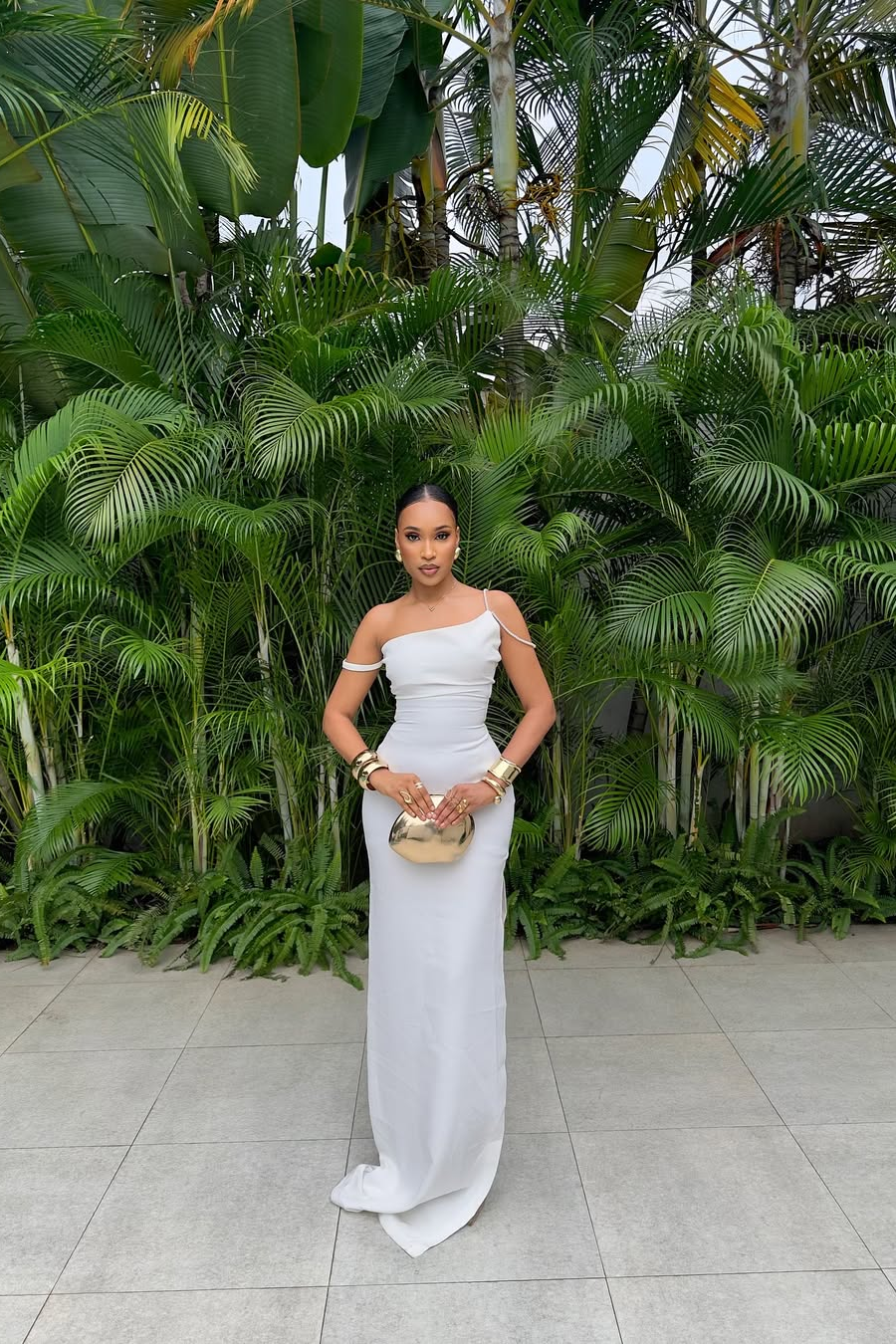 Lvs&Broner One Shoulder Sleeveless Mermaid Long Prom Dress With Pleated