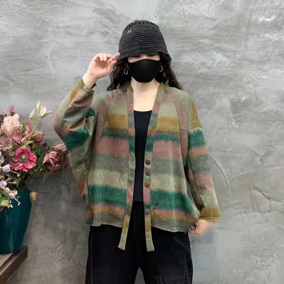 Chicfifth Sweater Women Winter Long Sleeve High Quality Autumn Vintage Top Knitted Cardigan