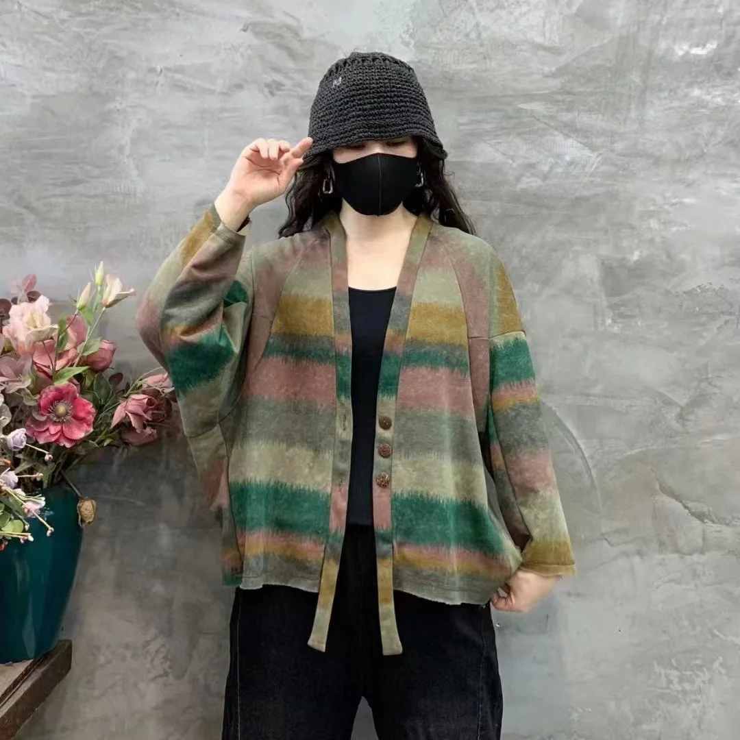 Chicfifth Sweater Women Winter Long Sleeve High Quality Autumn Vintage Top Knitted Cardigan