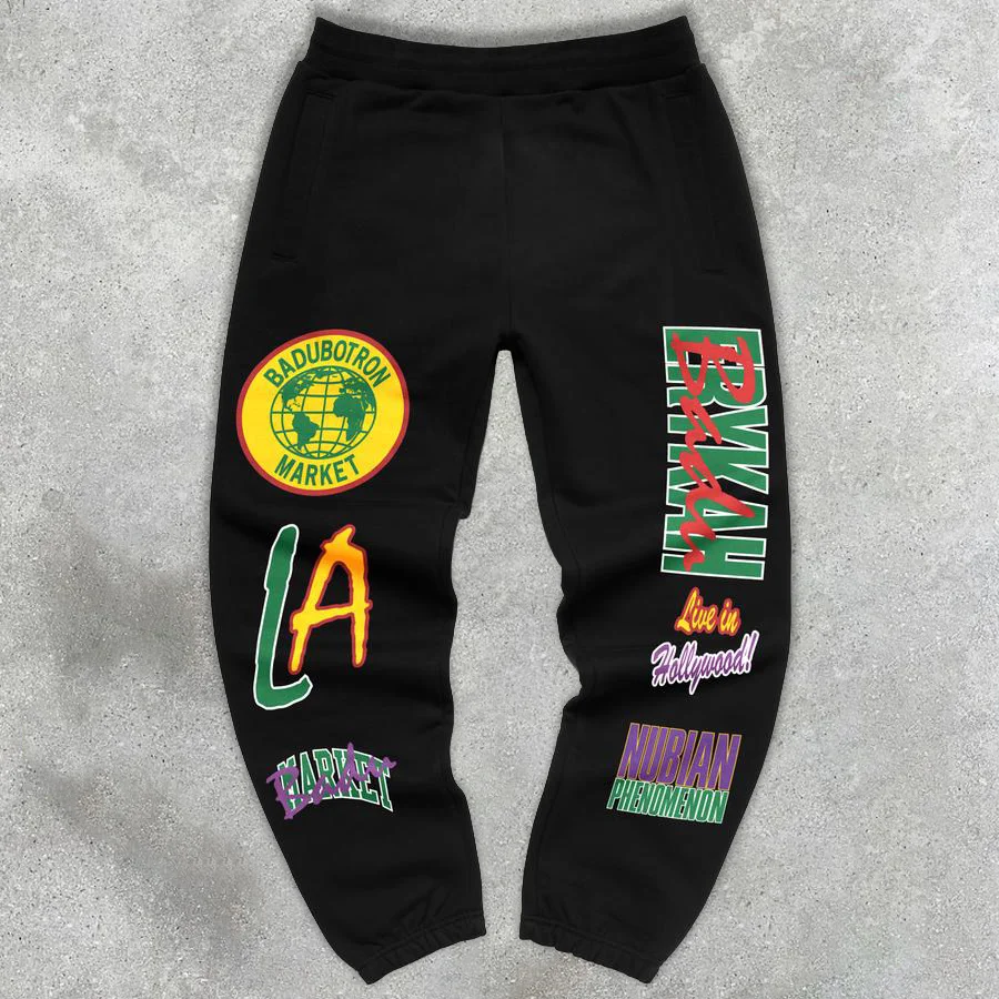 Casual retro sports home outdoor street trousers