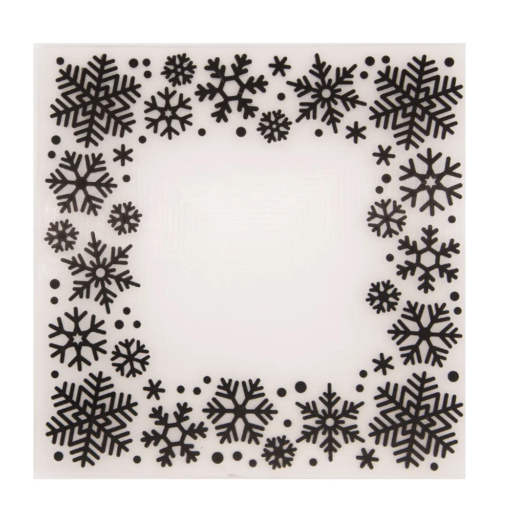 NEW Snowflake Frame Embossing Folders for Papers Album Making Card Supplies DIY 3D Plastic Scrapbooking Cutting Dies