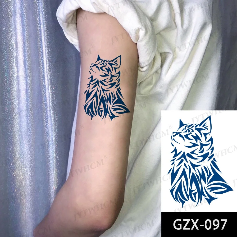 Juice 2 Weeks Lasting Tattoo Sticker Moon Forest Small Arrow Rose Waterproof Transfer Fake Tatoo Female Transfer Tatto Men Women