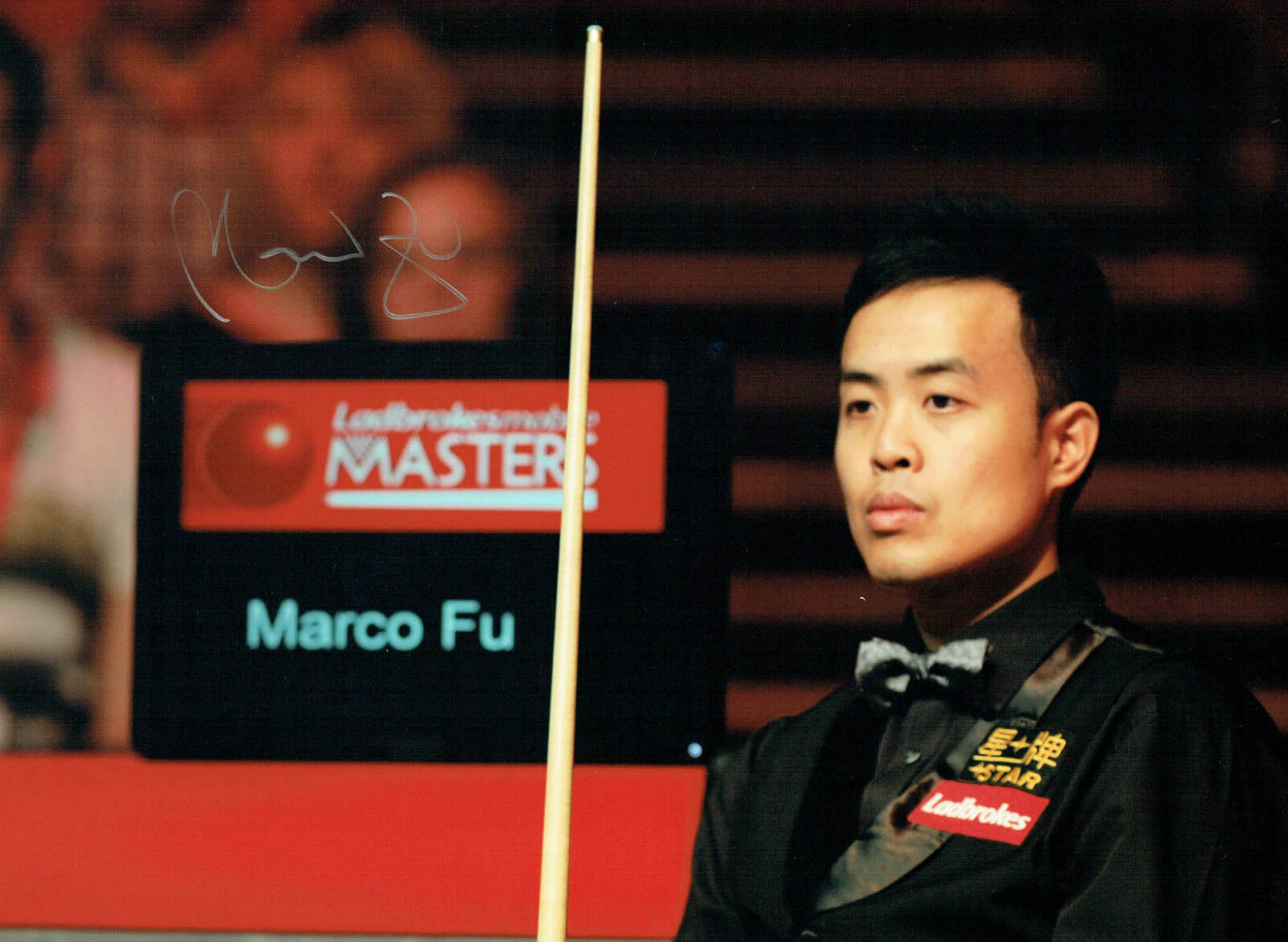 Marco FU Signed Autograph 16x12 Photo Poster painting B SNOOKER Sheffield Crucible AFTAL COA