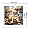 Sunflower Vase-11CT Stamped Cross Stitch Bead Embroidery 46*46cm