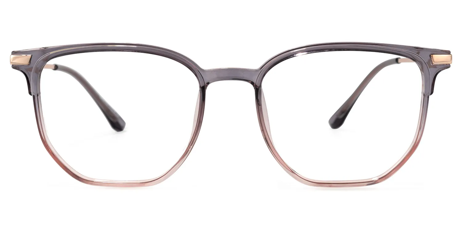 Zarola Grau Quadratisch Brille Grau
