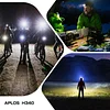 APLOS H340 Headlamp Flashlight Rechargeable - Lightweight Headlamp with 1500 Lumens and 180° Swivel Base, Super Bright LED Headlamp with Red Light Mode APLOS Dive Light Official