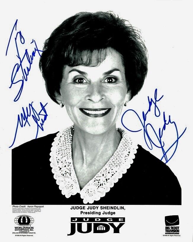 JUDGE JUDITH SHEINDLIN In-person Signed Photo Poster painting