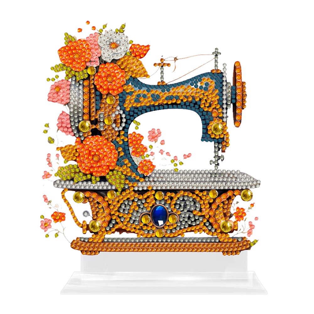 5D DIY Diamond Painting Table Decor Sewing Machine