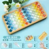 DIY Glass Mosaic Tiles Handmade Mixed Color Mosaic Kits with Wooden Coaster Kits