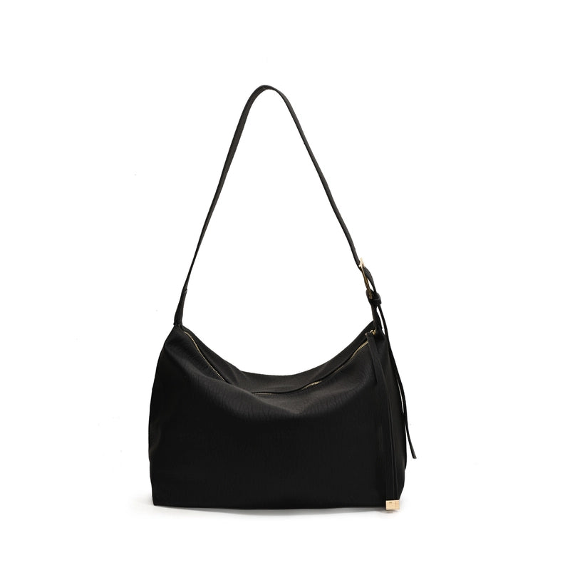 Women’s Large Pu Leather Solid Color Classic Style Streetwear Sewing Thread Square Zipper Tote Bag