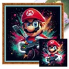 Super Mario-11CT Stamped Cross Stitch 40*40cm