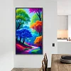 Colourful Trees - Round AB Drills Diamond Painting(45x75cm)