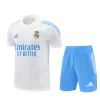 Real Madrid 25-26 Short-sleeve Tracksuit White with light blue Chandal