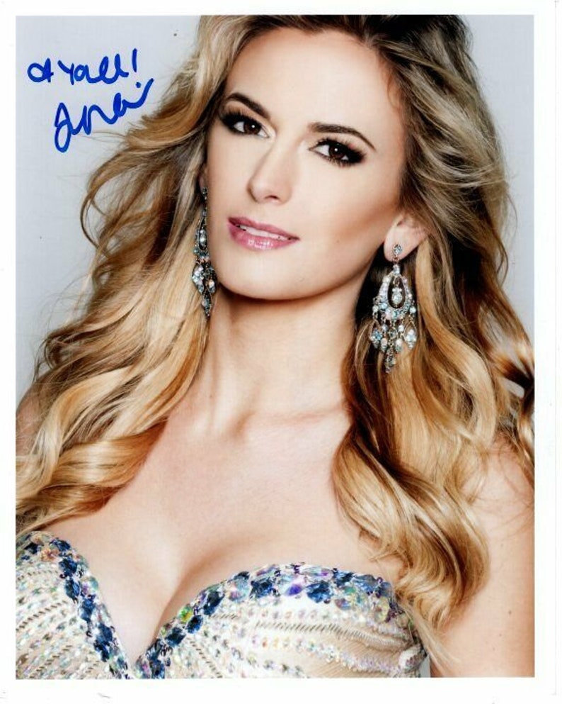 Jena sims signed autographed Photo Poster painting miss georgia teen usa 2007