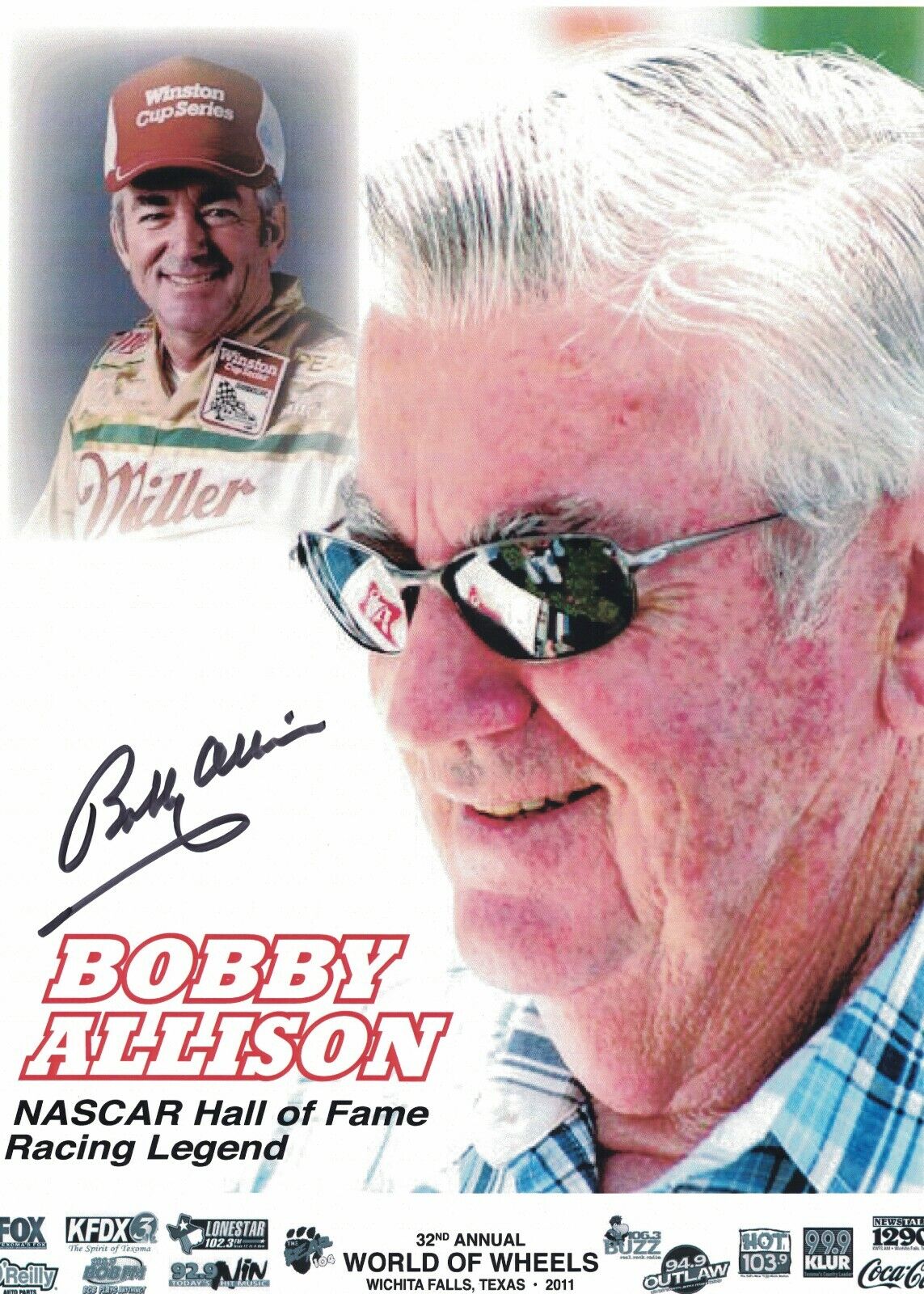 Bobby Allison Signed Autographed 8 1/2 x 11 Photo Poster painting Nascar Driver HOF