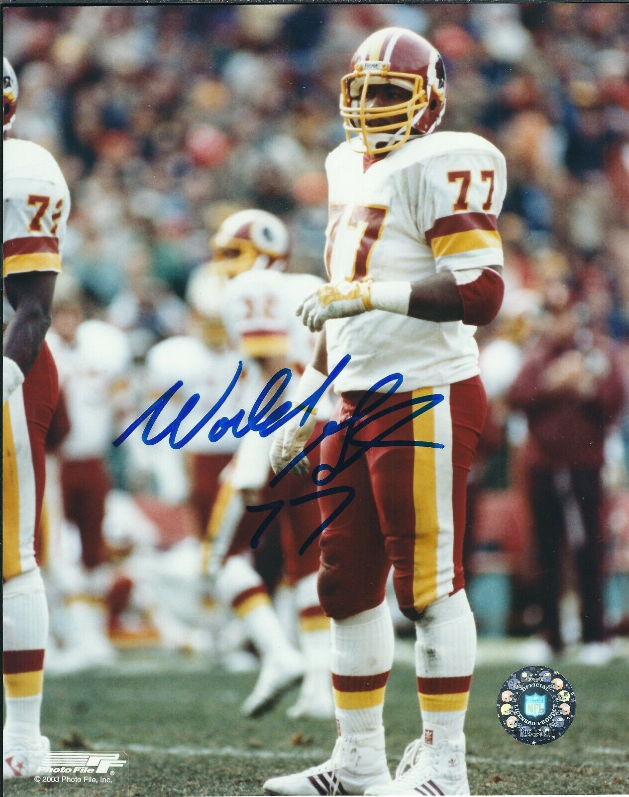 Autographed 8x10 DARRYL GRANT Washington Redskins Photo Poster painting - w/COA