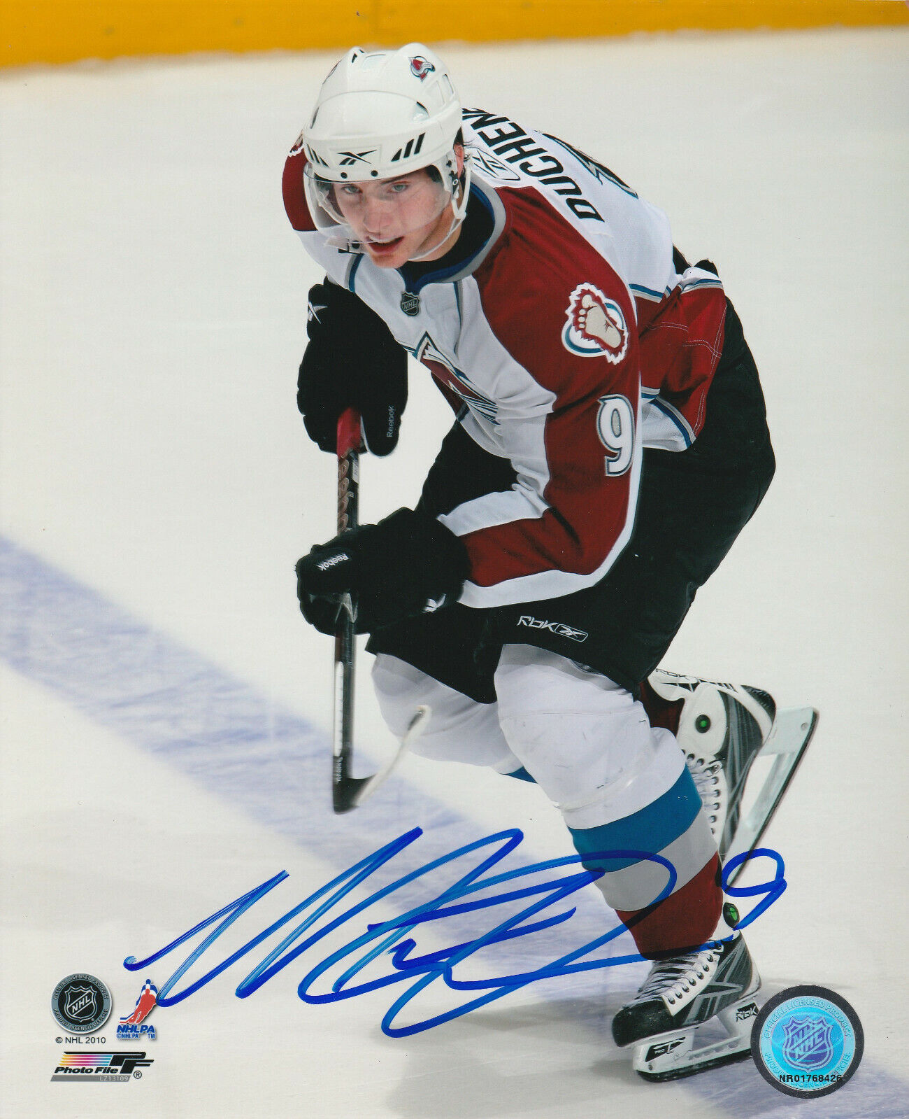 MATT DUCHENE SIGNED COLORADO AVALANCHE 8x10 Photo Poster painting #2 Autograph