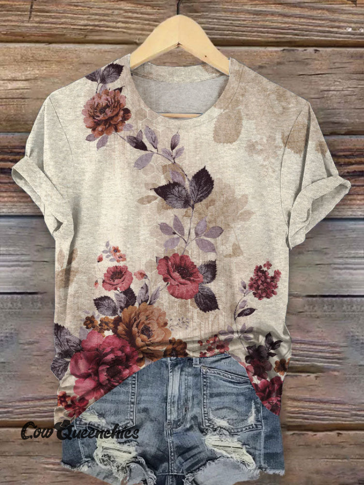 Vintage Art Print T-shirt Multicolor / S