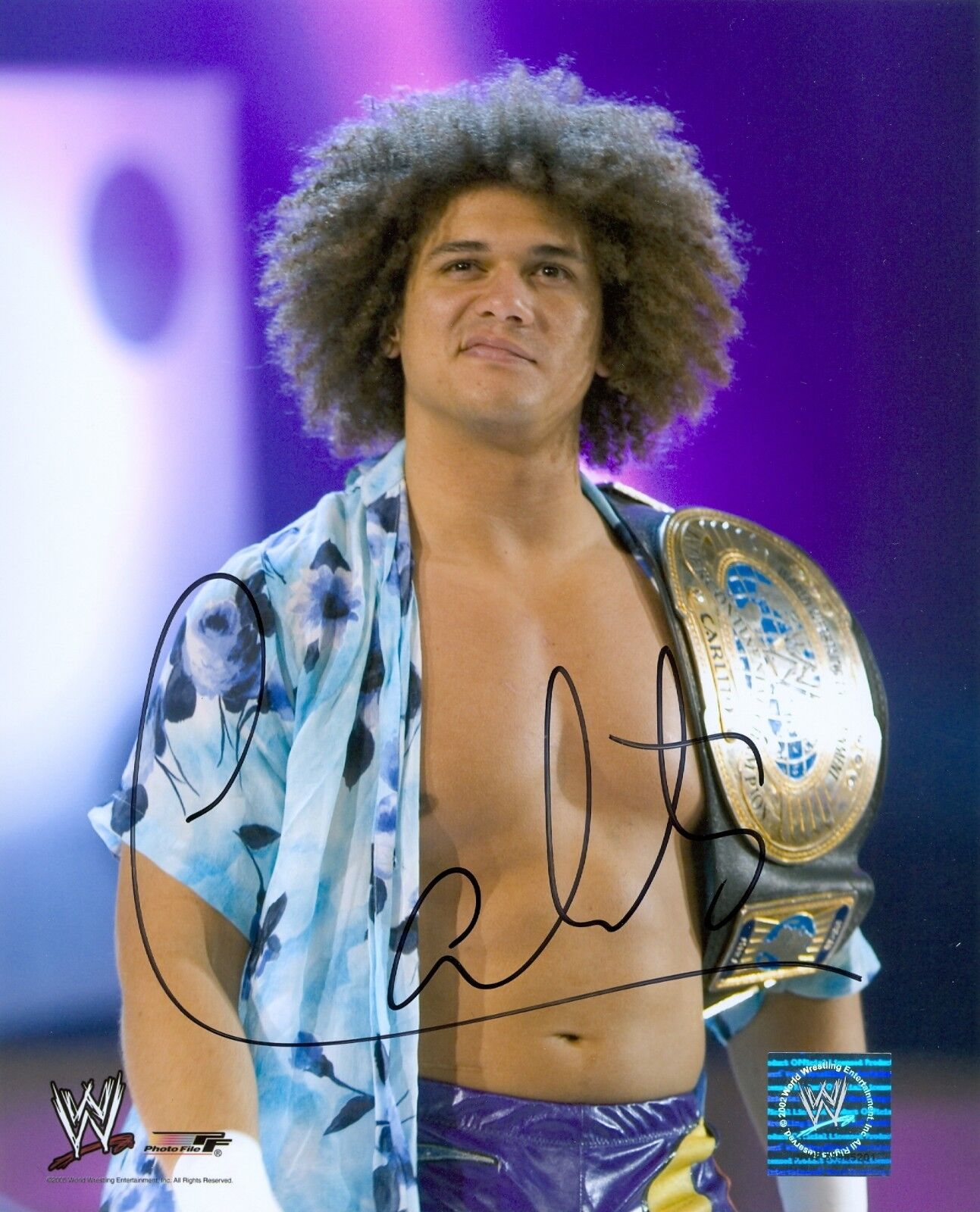 CARLITO WWE SIGNED AUTOGRAPH 8X10 Photo Poster painting W/ PROOF