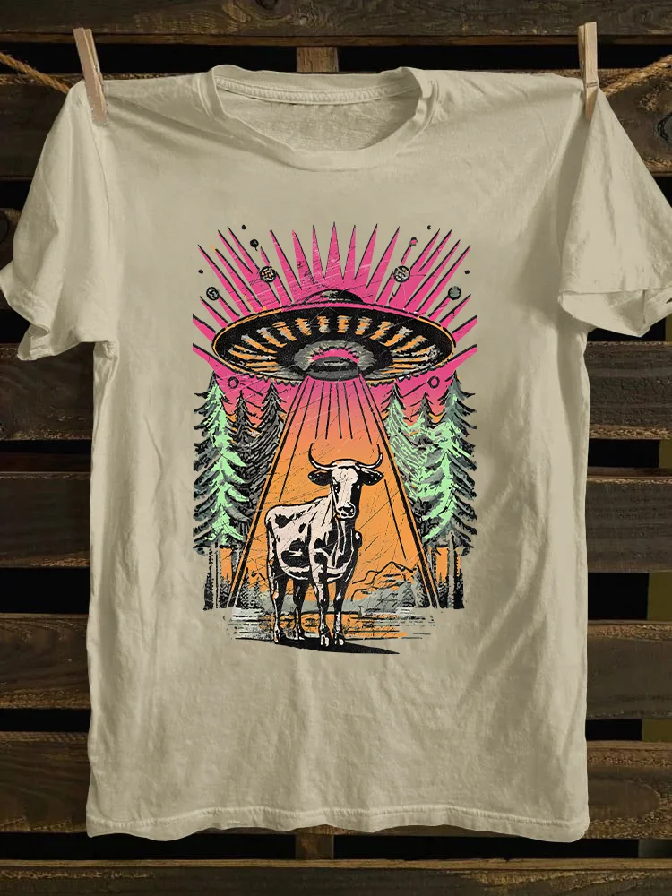 UFO Cow Abduction T-shirt