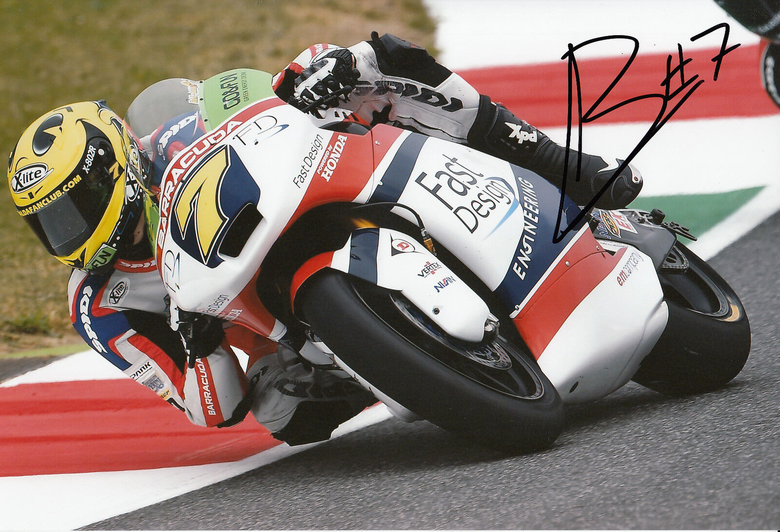 Lorenzo Baldassarri Hand Signed Gresini Suter 12x8 Photo Poster painting 2014 Moto2.