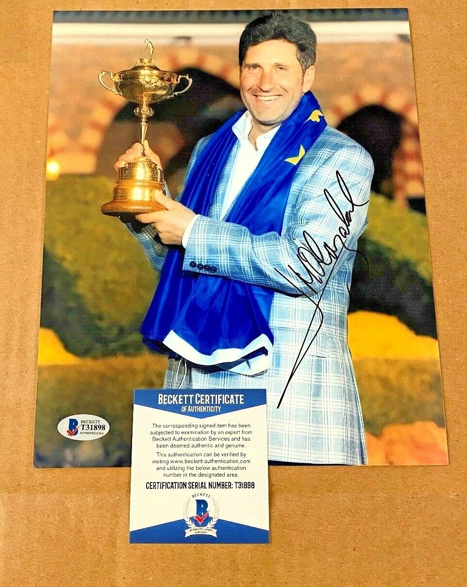 JOSE MARIA OLAZABAL SIGNED 2012 RYDER CUP GOLF Photo Poster painting BECKETT CERTIFIED