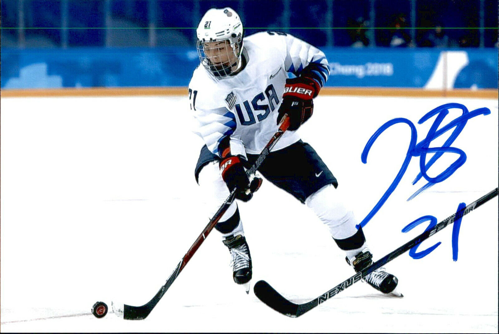 Hilary Knight SIGNED 4x6 Photo Poster painting TEAM USA WOMENS HOCKEY / OLYMPIC GOLD MEDAL #11