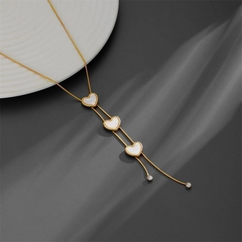 Titanium Steel Minimalist Plating Butterfly Titanium Steel Pendant Necklace