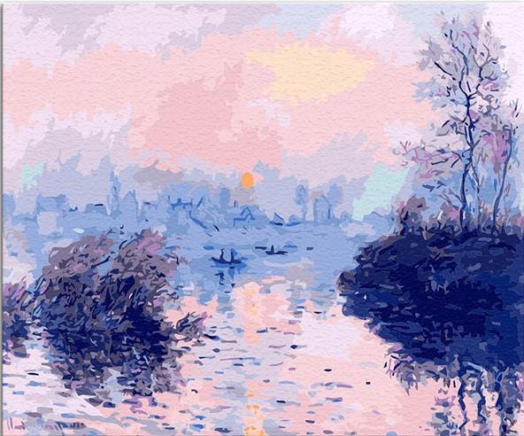 

Sunset on the Seine at Lavacourt – Paint By Numbers - 40*50CM, 501 Original