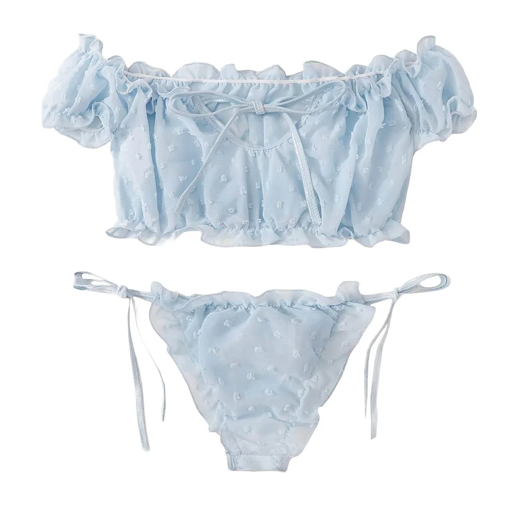 Billionm Floral Lace Underwear for Women Erotic Lingerie Sex Transparent Mesh Bra Sexy Lingerie Thong Sets Babydoll Porno Erotic Costumes