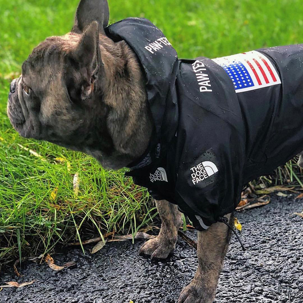 

Windproof Dogs Raincoat Fashion Pet Emergency Clothing Outdoor Puppy Jacket, Black, 501 Original