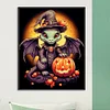 (40*50cm)Halloween Pumpkin Winged Dragon - Full Round Drill Diamond Painting
