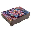 (US Local)Diamond Painting Storage Box DIY 5D Diamond Painting Jewelry Box (Pattern C)