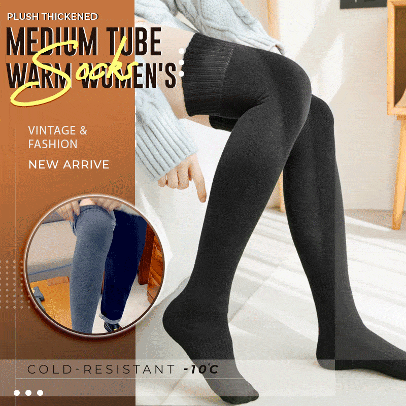 Plush Thickened Medium Tube Warm Women's Socks