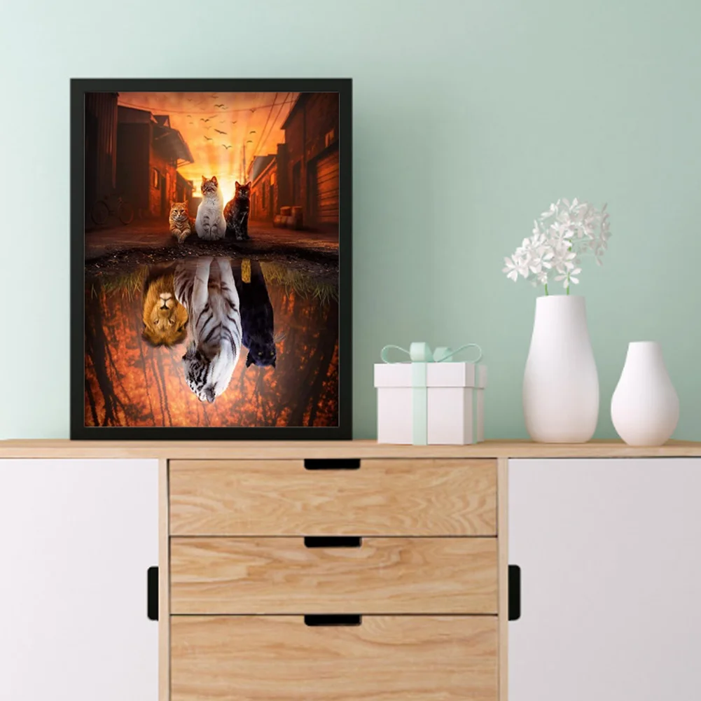 11ct Stamped Cross Stitch - Cats(50*40cm)