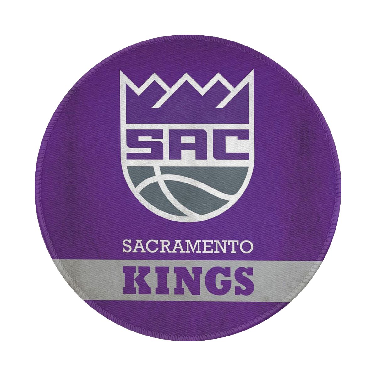 Sacramento Kings NBA Logo Non-Slip Rubber Round Mouse Pad