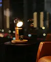 Moon Punishment Standing Desk Lamp Birthday Gift Bedroom Bedside Atmosphere Lamp Table Set Solid Wood Ornaments Charging