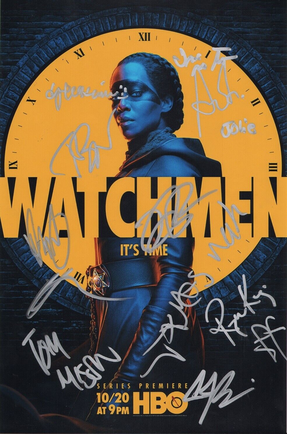 ~~ WATCHMEN HBO TV Cast x13 Authentic Hand-Signed REGINA KING