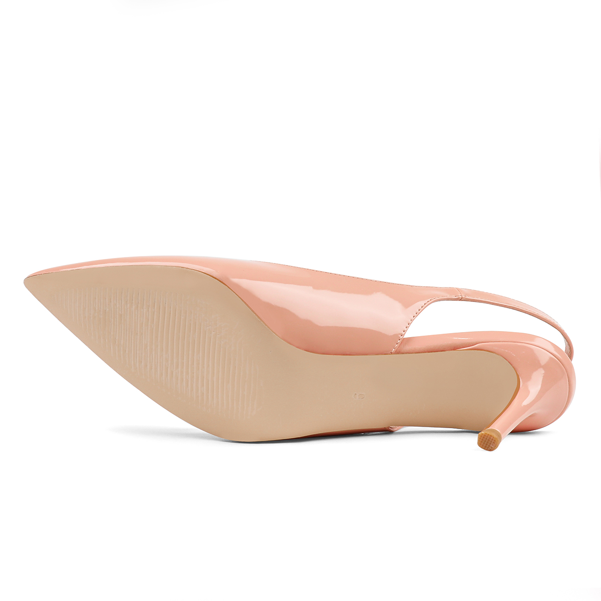 6.5cm /2.55 inch Pointed Toe Bows Slingback Buckle Pumps Kitten Patent Heels