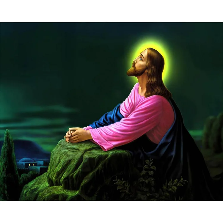Jesus - Full Round Drill Diamond Painting - 40x30cm(Canvas)
