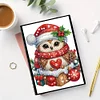 Diamond Painting Xmas Owl Diary Book 50 Pages for Adults Kids