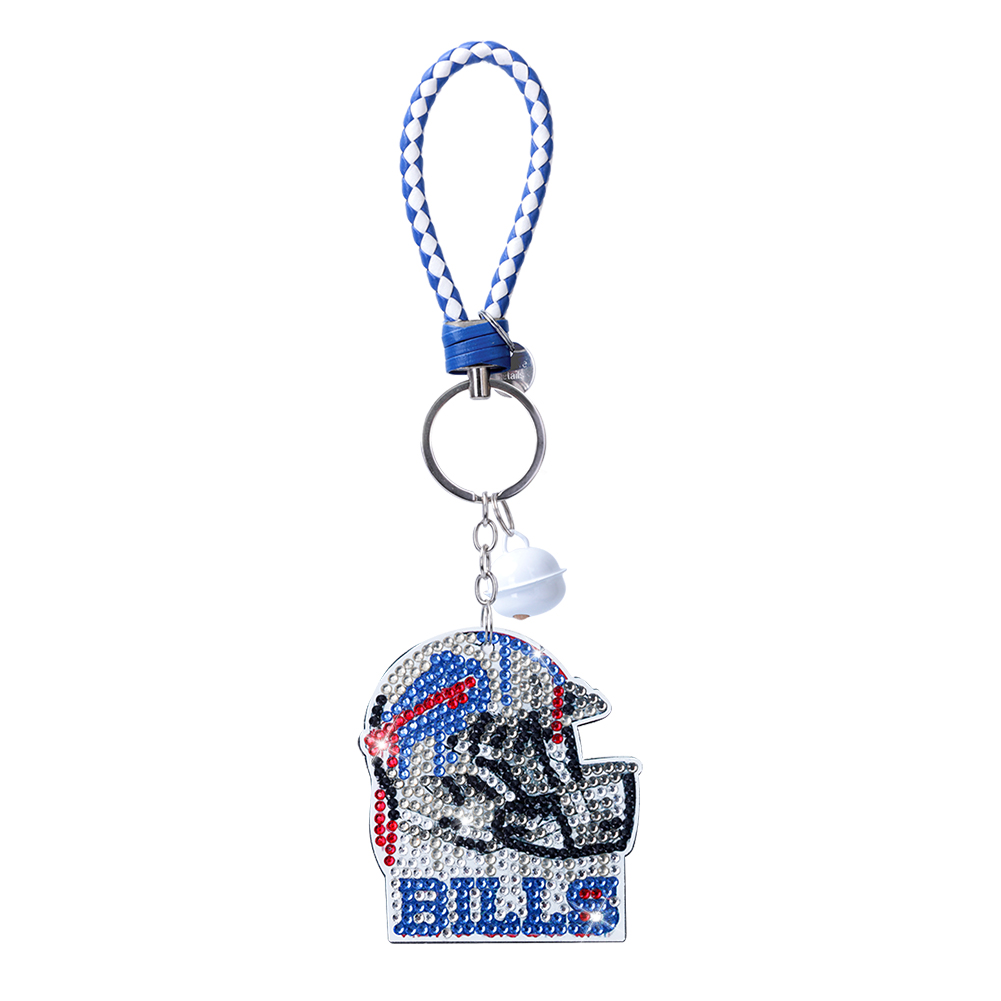 DIY Diamond Painting Keychains Kit Buffalo Bills Nfl Football Club Emblem gbfke